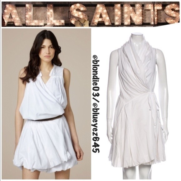 AllSaints Spitalfields Aditya wrap dress UK8/US4